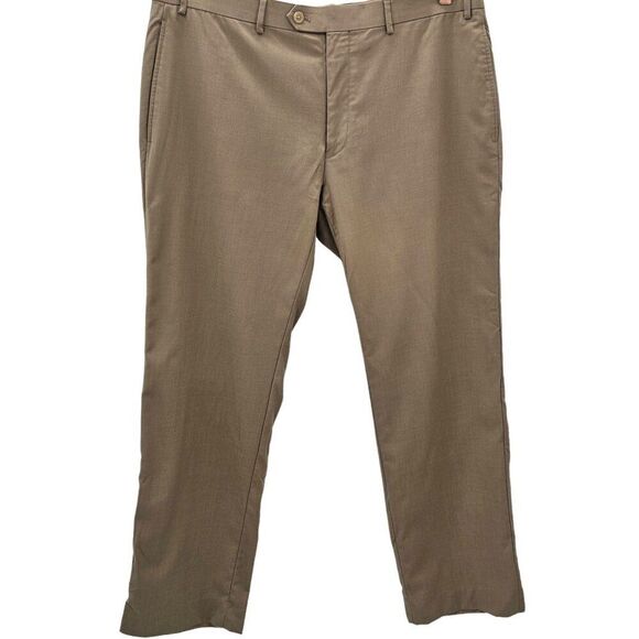 Lauren Ralph Lauren Mens 36x30 Wool Flat-Front Performance Pants - Picture 2 of 12